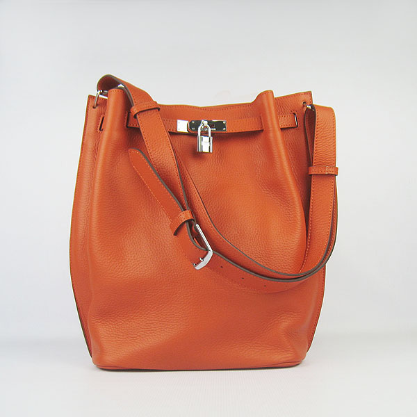 Replica Hermes Jypsiere 34 Togo Leather Messenger Bag Orange H2804 - 1:1 Copy - Click Image to Close